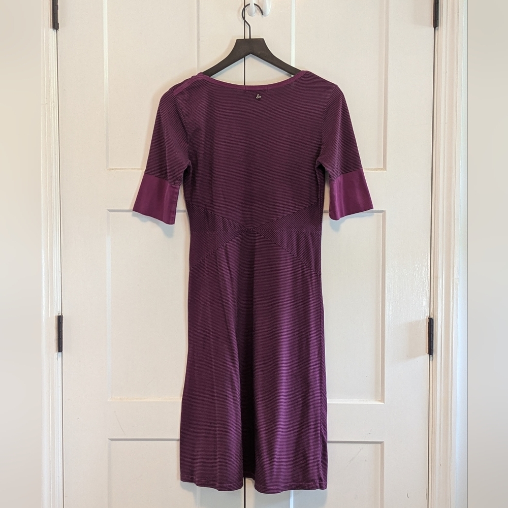 Prana Midi Dress Crew Neck Women's Medium Outside Wear Great Used Condition - Picture 4 of 4
